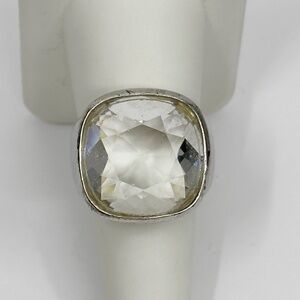 Bold Sterling Silver Swarovski crystal ring - GM198